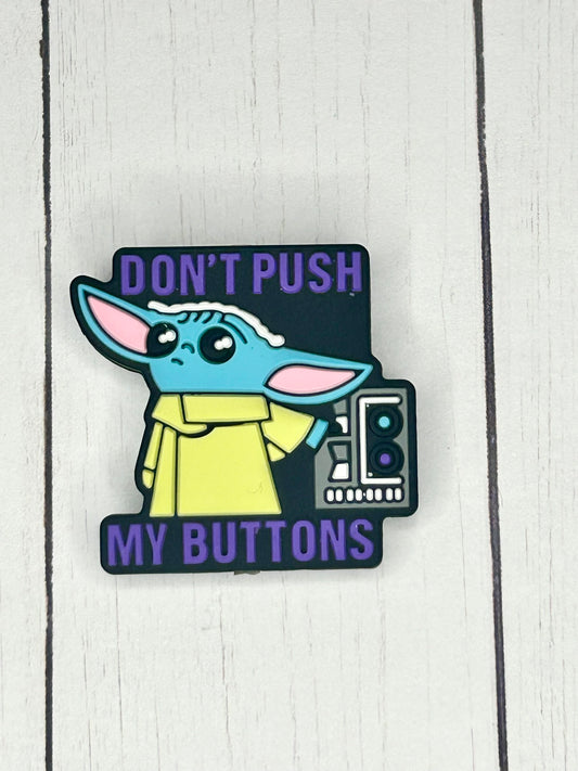 "Don't Push My Buttons" Focal Bead