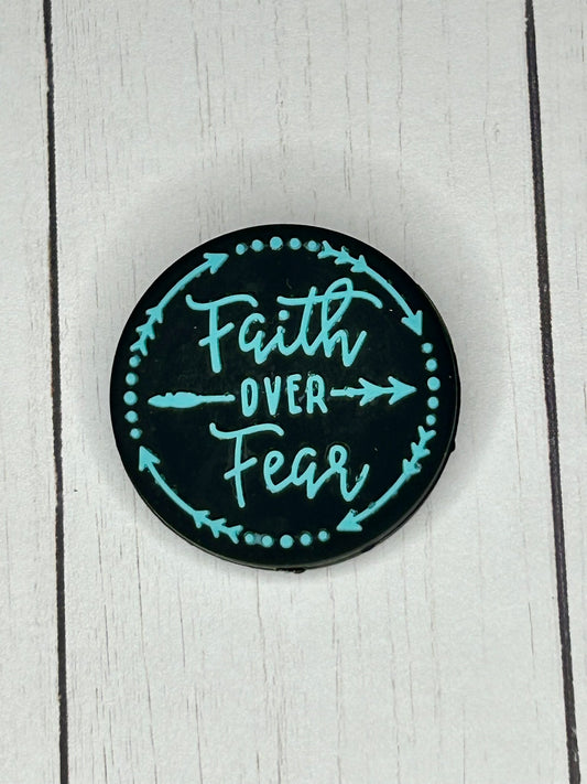 "Faith Over Fear" Focal Bead