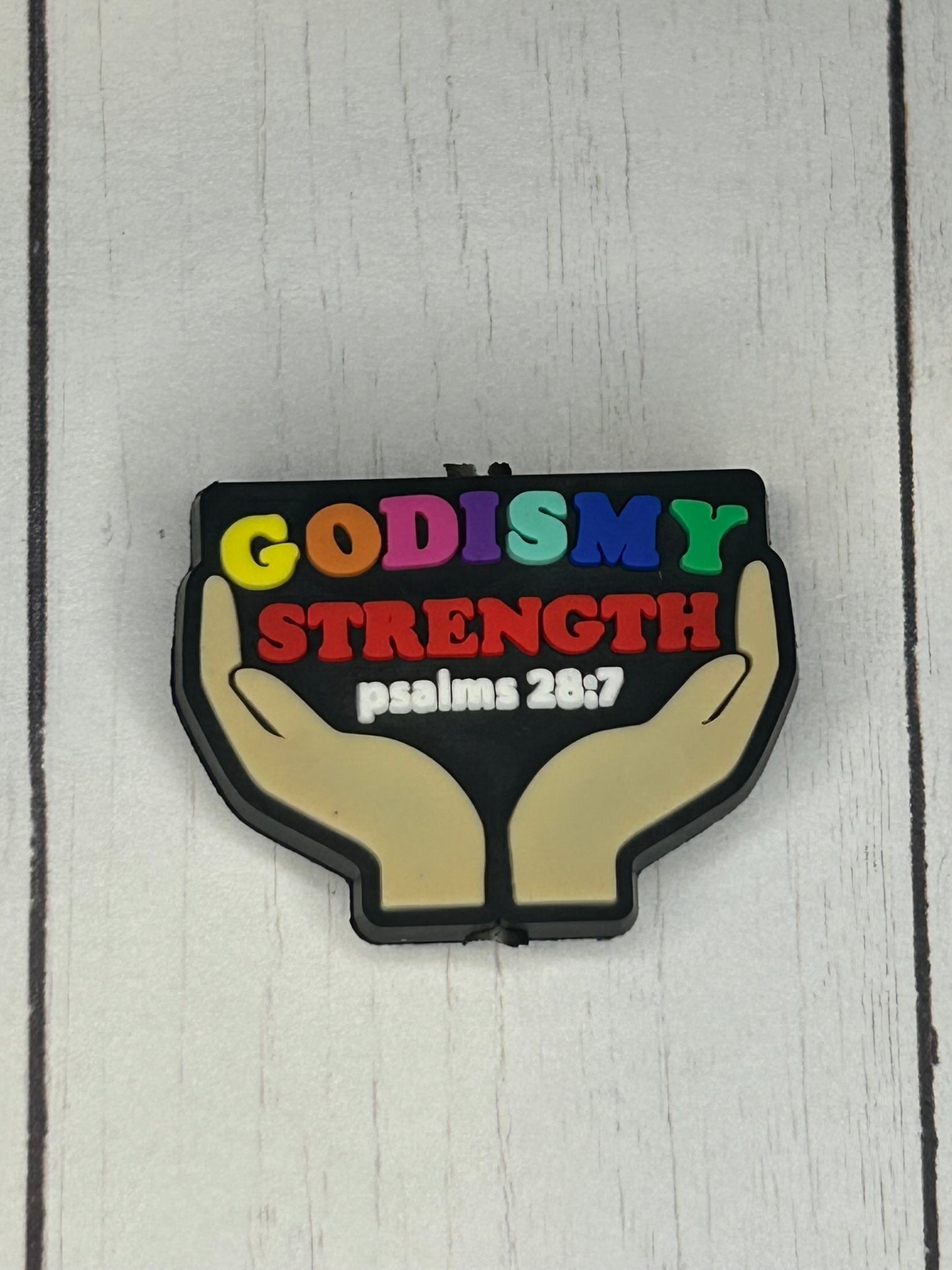 "GOD Is My Strength" Focal Bead