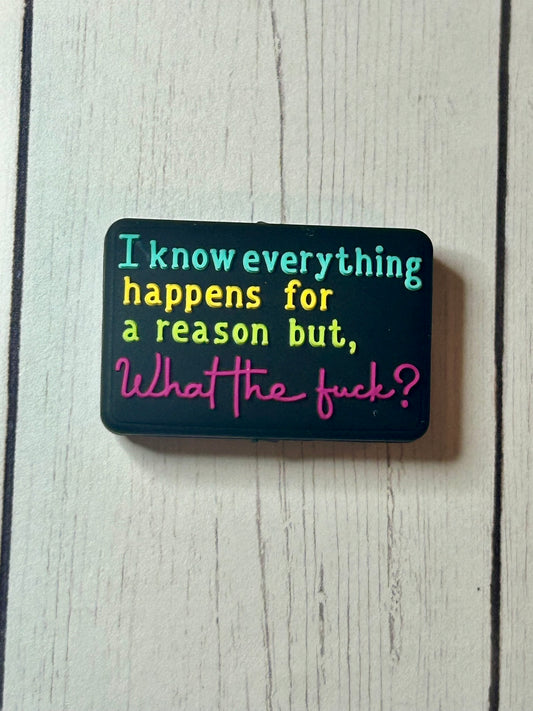 "I Know Everything Happens For A Reason But, What The Fuck" Focal Bead