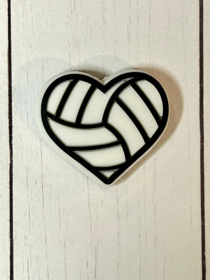 Volleyball Bow Focal Bead