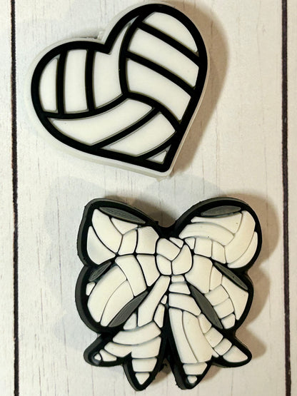 Volleyball Bow Focal Bead