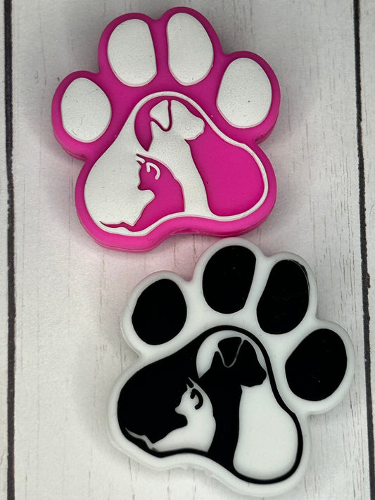 Dog & Cat Paw Focal Bead