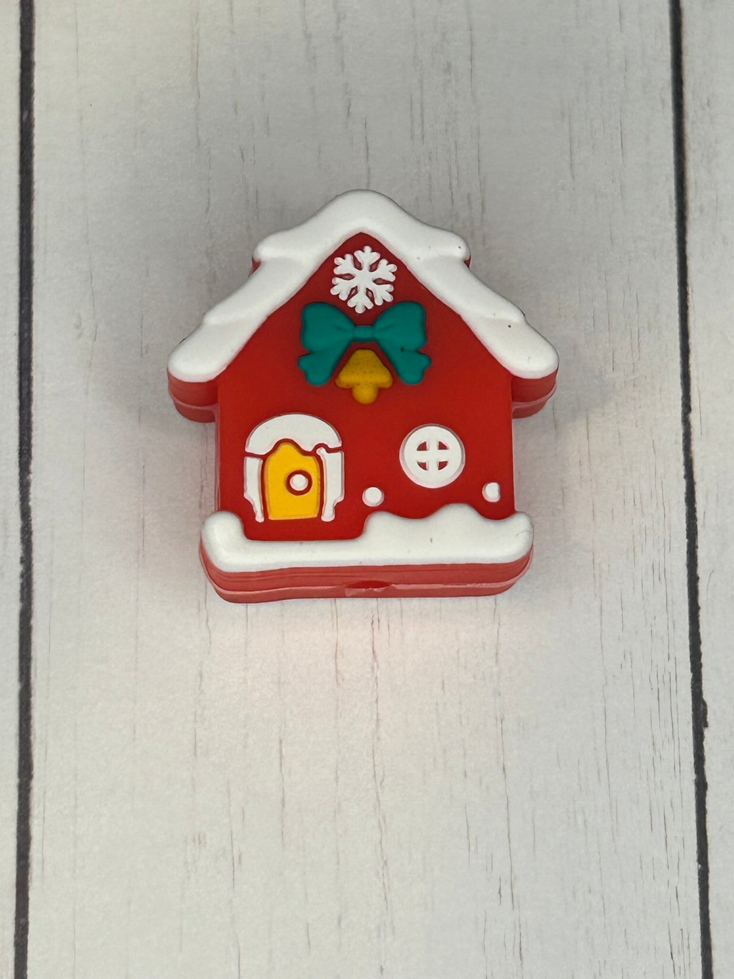 Gingerbread House Focal Bead