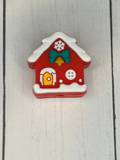 Gingerbread House Focal Bead