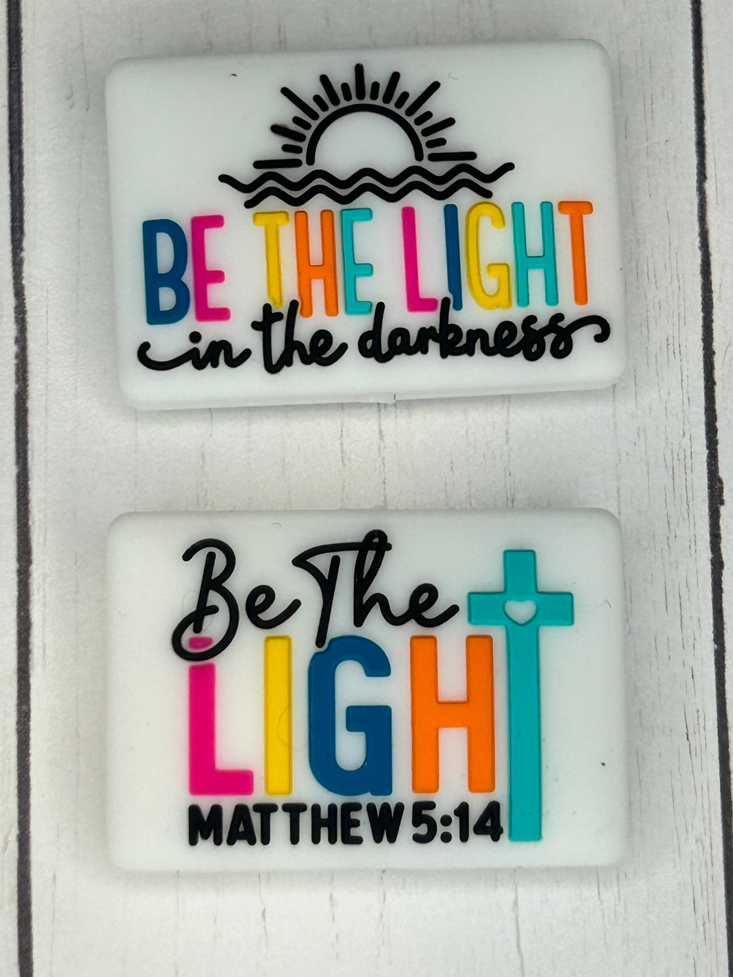 "Be The Light In The Darkness, Be The Light" Focal Bead