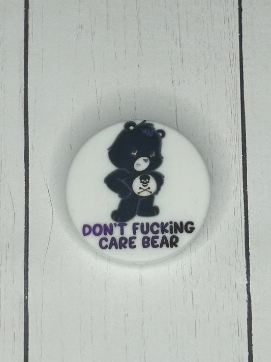 "Don't Fucking Care Bear" Focal Bead