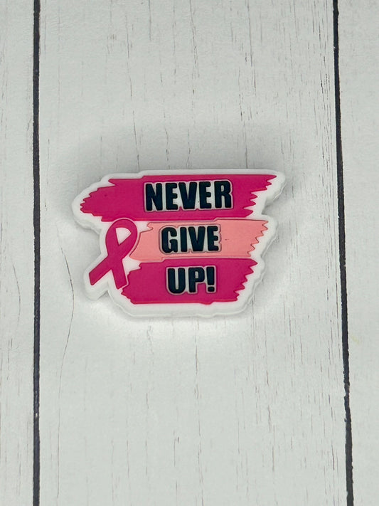 "Never Give Up" Focal Bead