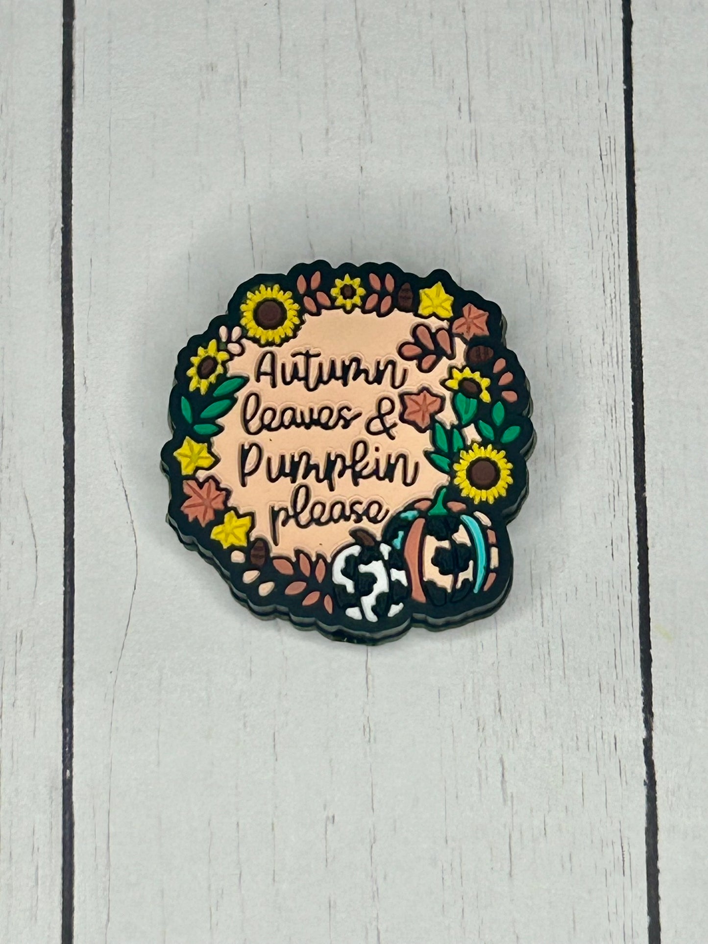 "Autumn Leaves & Pumpkin Please" Focal Bead