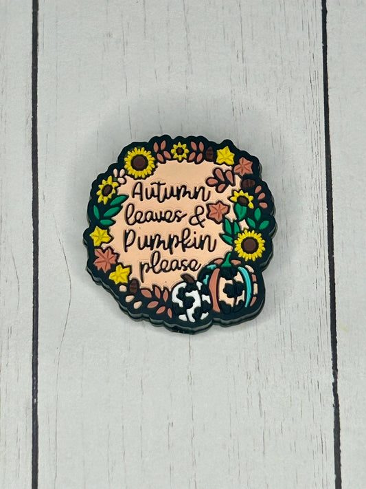 "Autumn Leaves & Pumpkin Please" Focal Bead