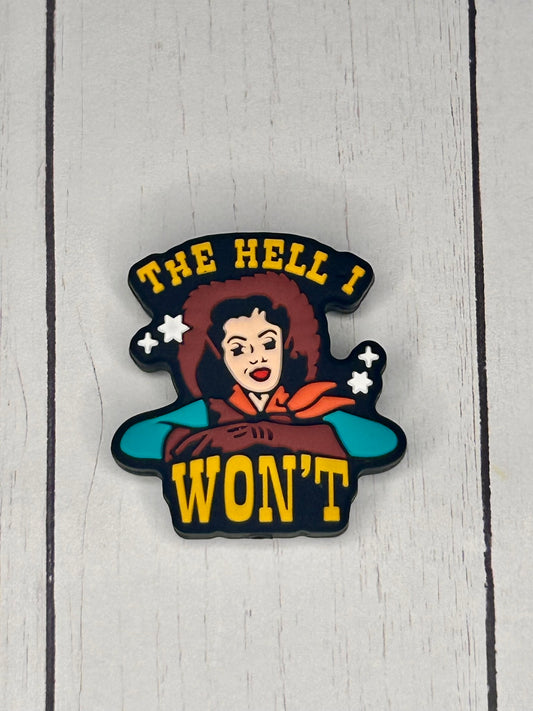 "The Hell I Won't" Focal Bead