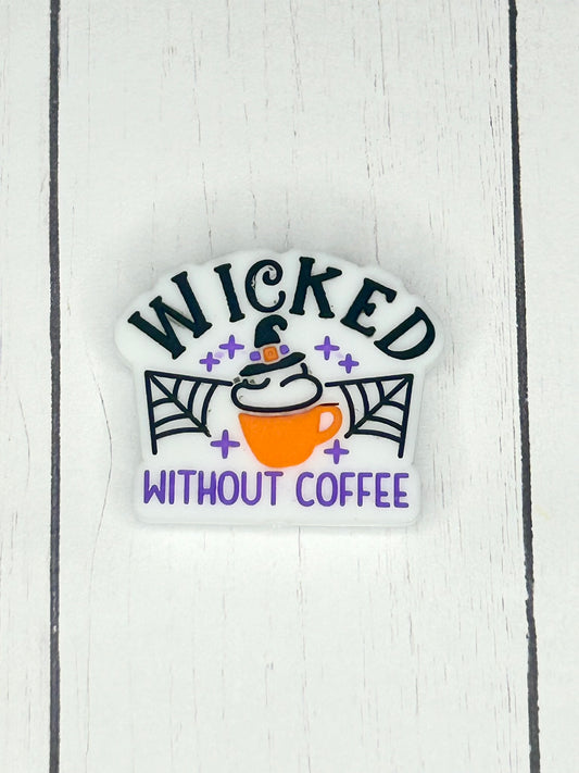 "Wicked Without Coffee" Focal Bead