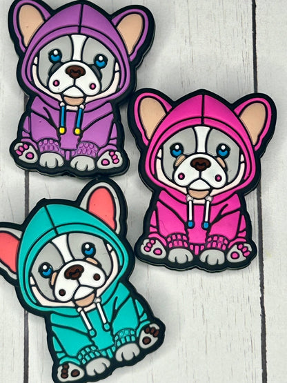 Frenchie Hoodie Focal Bead