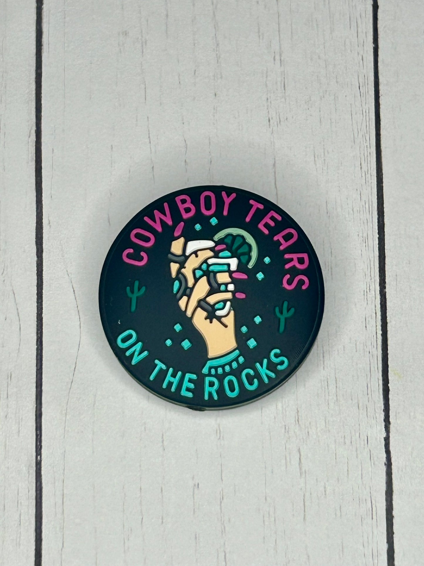 "Cowboy Tears On The Rocks" Focal Bead