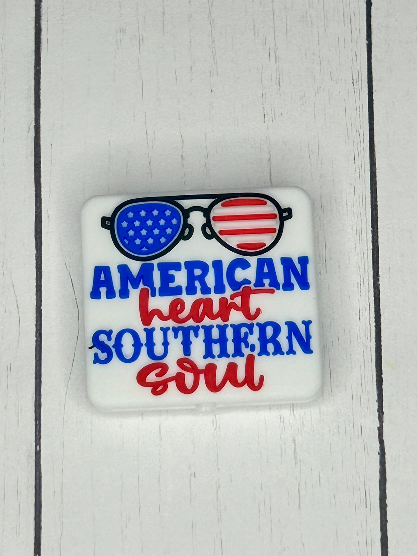 "American Heart Southern Soul" Focal Bead