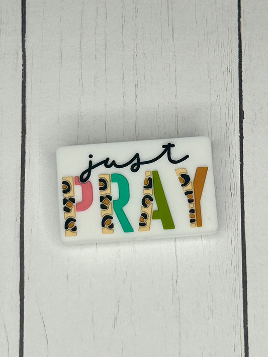 "Just Pray" Focal Bead