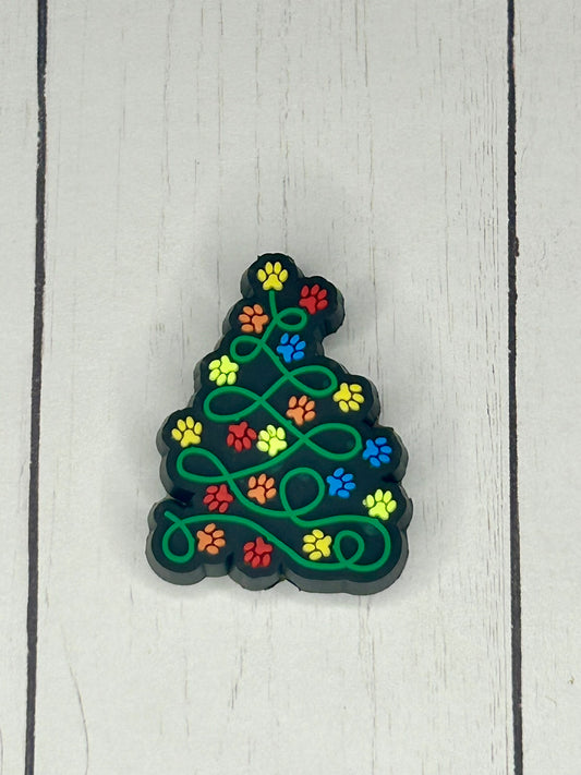 "Christmas Paw Tree" Focal Bead