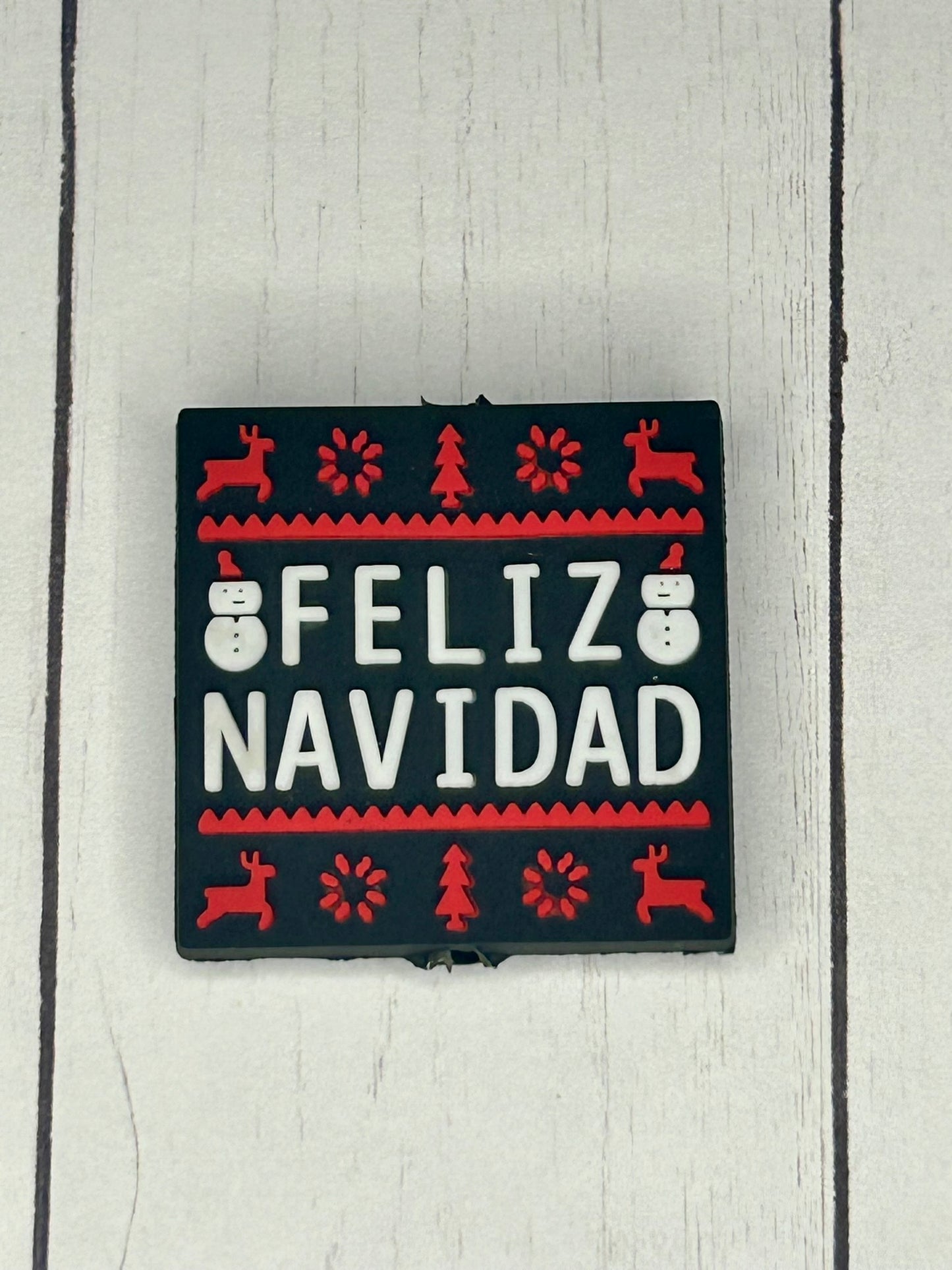 "Feliz Navidad" Focal Bead