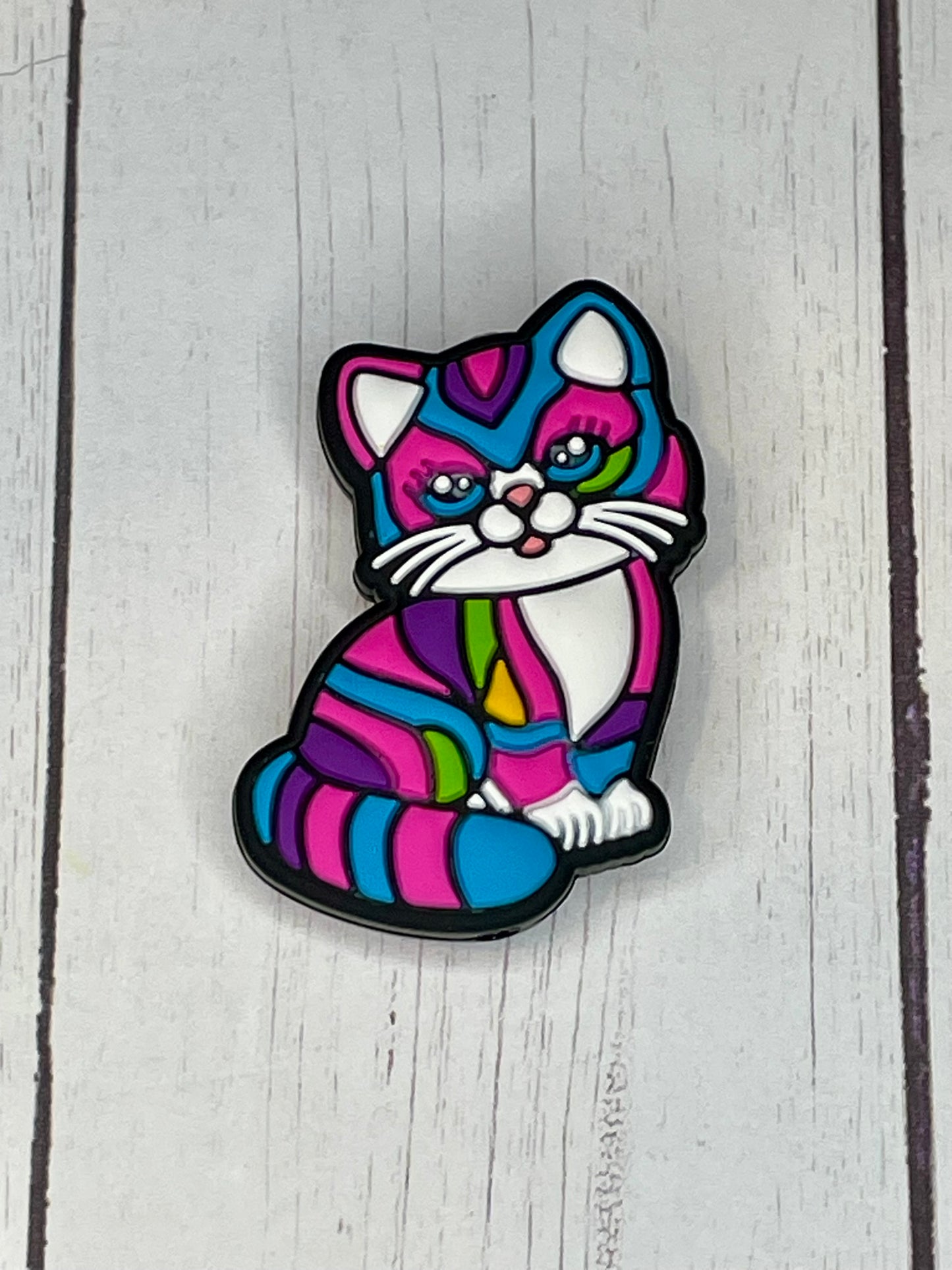 Rainbow Kitty Focal Bead