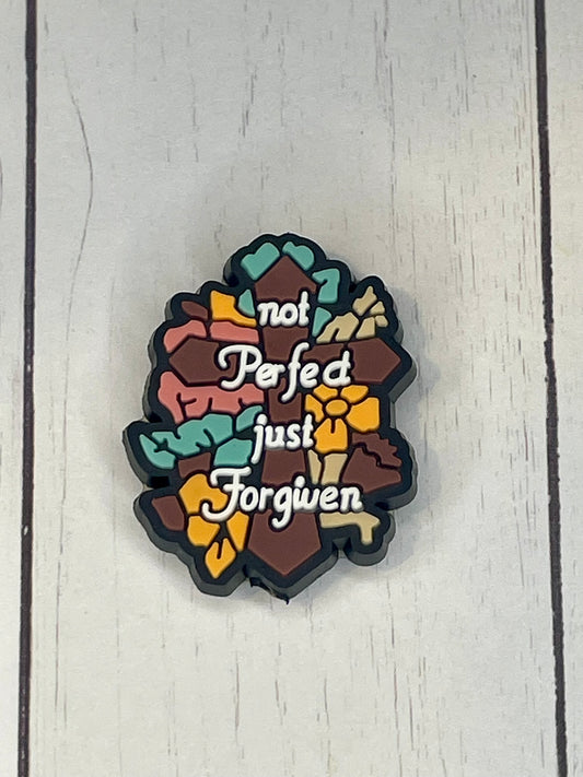 "Not Perfect, Just Forgiven" Focal Bead