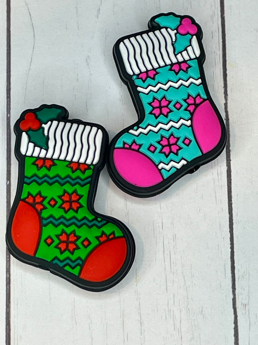 Christmas Stocking Focal Bead