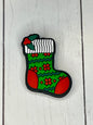 Christmas Stocking Focal Bead