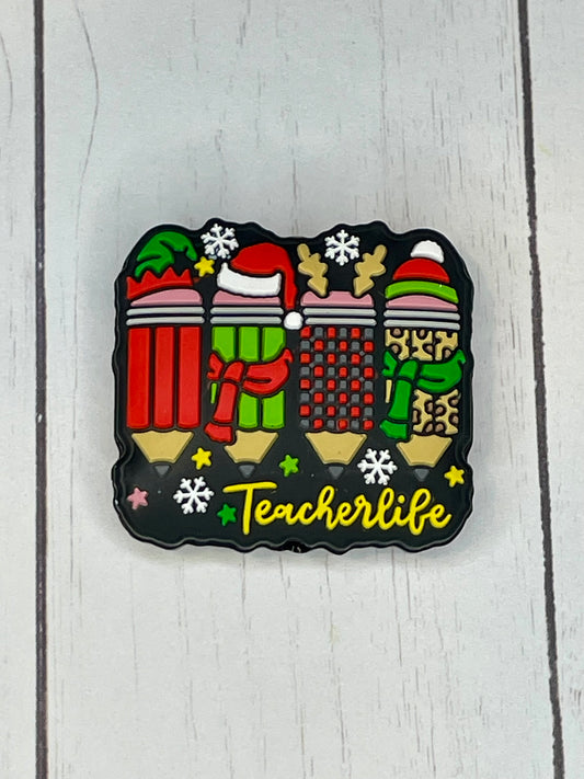 Christmas Teacher Focal Bead