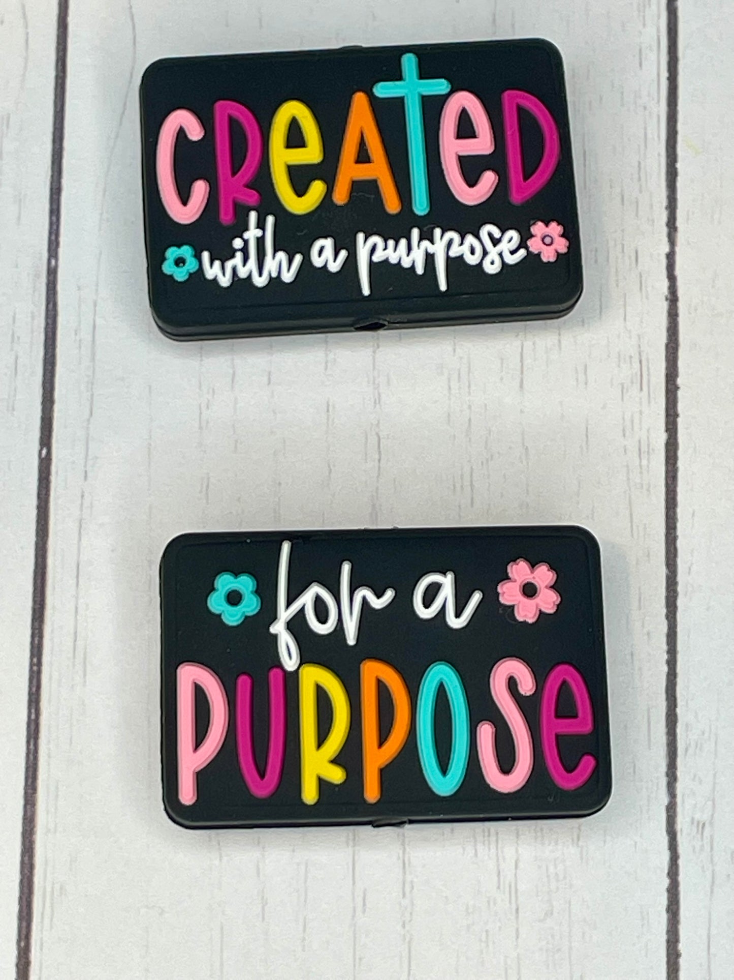 "Created With A Purpose. For A Purpose" Focal Bead