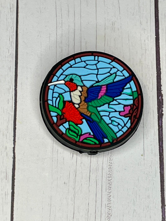 Stained Glass Hummingbird Focal Bead