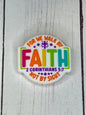 "For We Walk By Faith, Not By Sight" Focal Bead