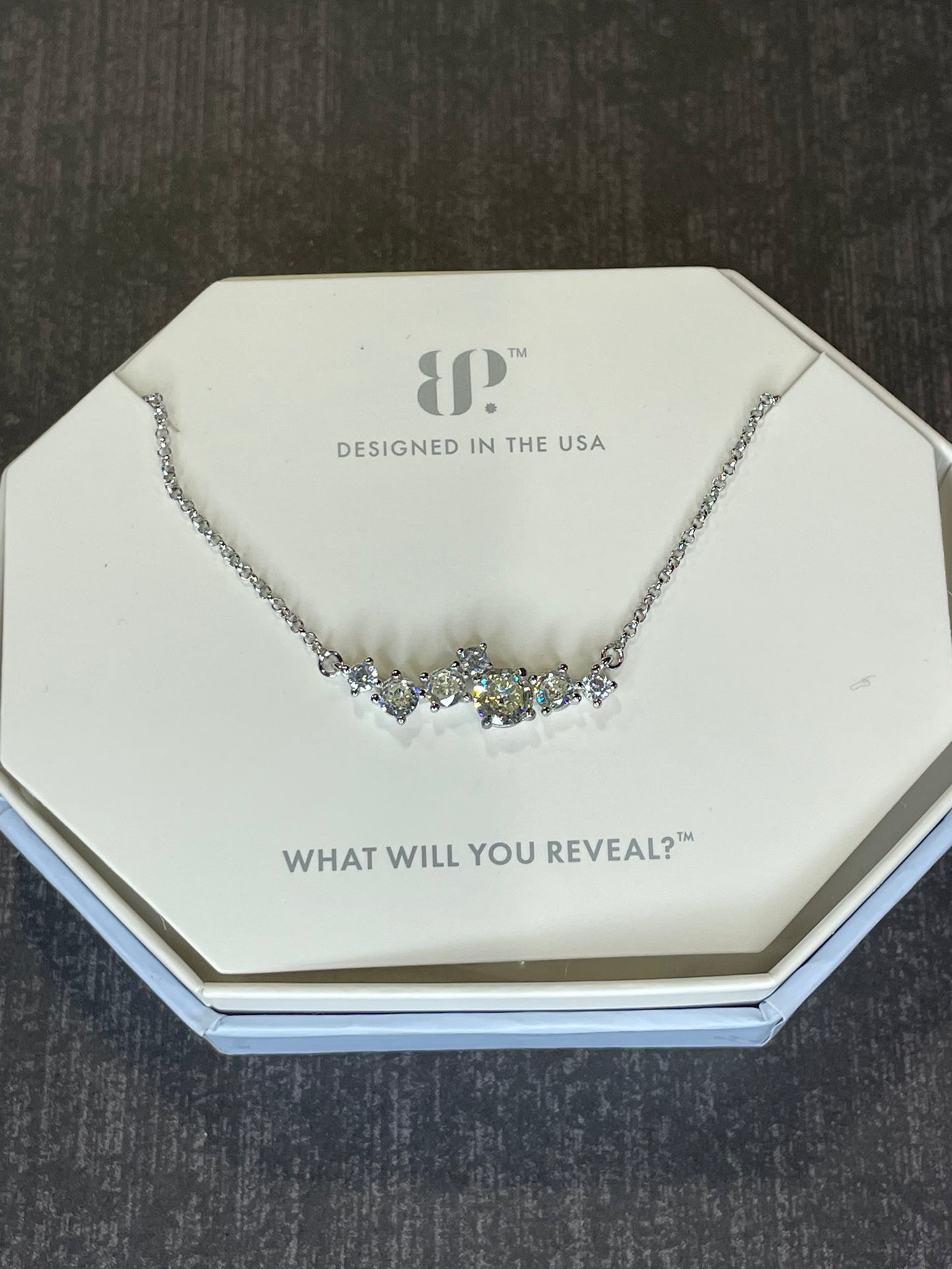 RBP6349 - Clustered Gem Necklace
