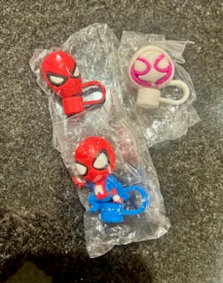 Spider 3D Straw Topper (3pcs)