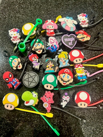 Misc. 2D Straw Topper (25pcs)