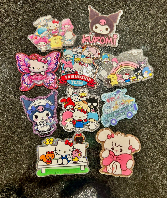 HKitty and Friends 2- Acrylic Flatback Bundle (10pcs)