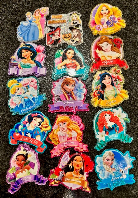 Dsney Princesses 3 - Acrylic Flatback Bundle (15pcs)