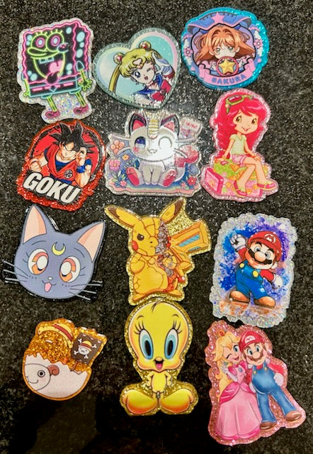 Characters 2 - Acrylic Flatback Bundle (12pcs)