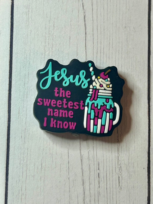 "Jesus, The Sweetest Name I Know" Focal Bead