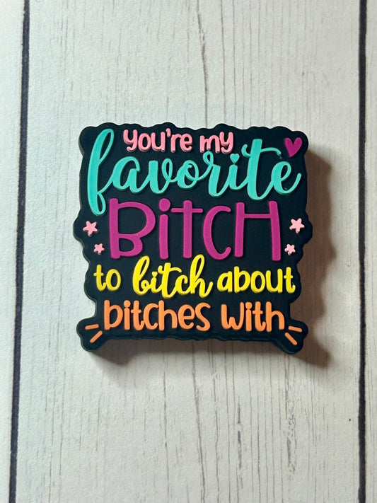 "You're My Favorite Bitch To Bitch About Bitches With" Focal Bead
