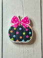 "Polka Dot Pumpkin" Focal Bead