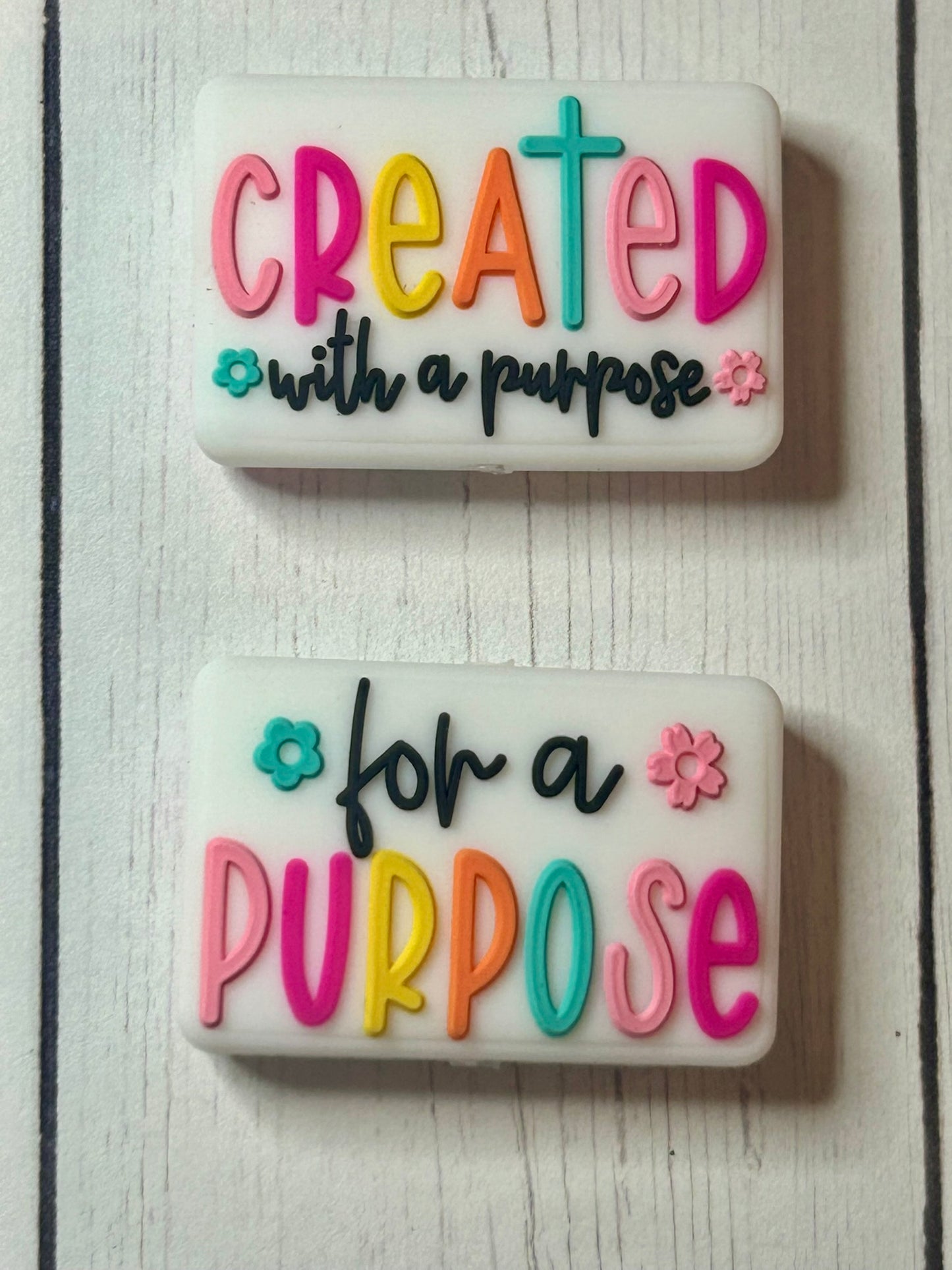 "Created With A Purpose. For A Purpose" Focal Bead