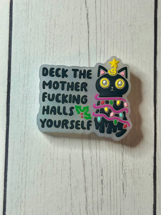 "Deck The Mother Fucking Halls Yourself" Focal Bead
