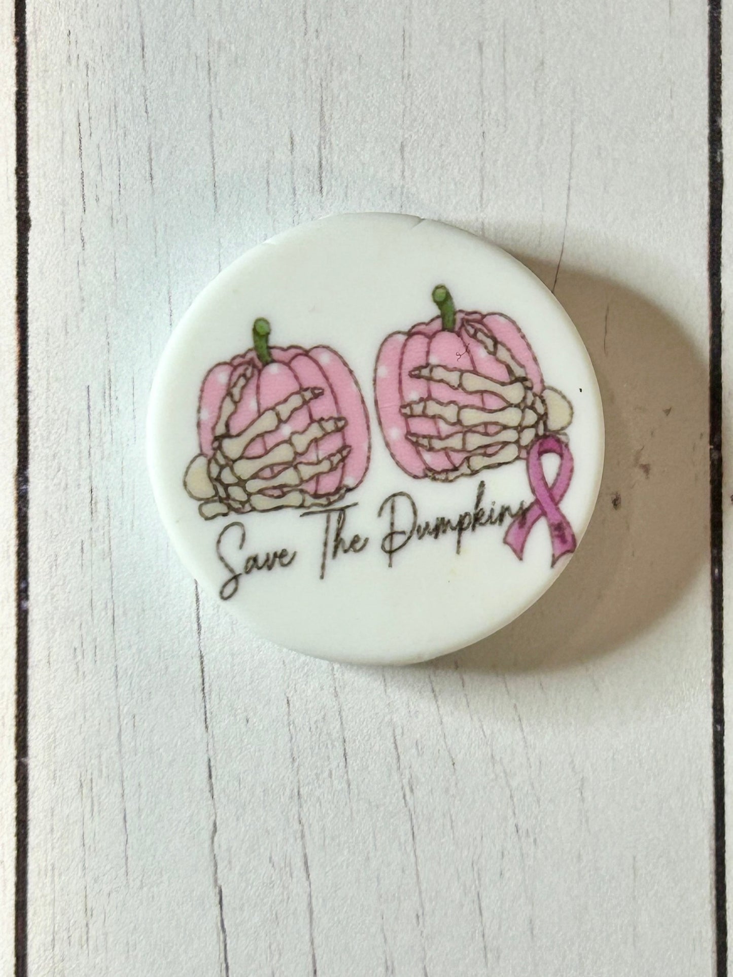 "Save The Pumpkins" Awareness Focal Bead