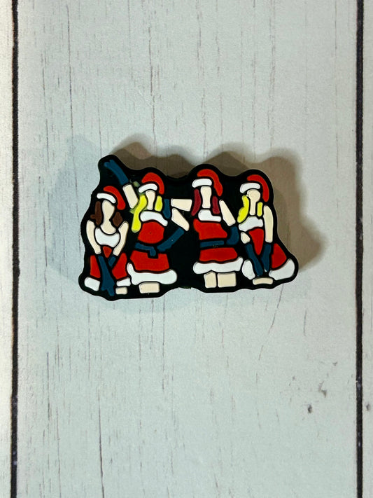 Santa Girls Focal Bead