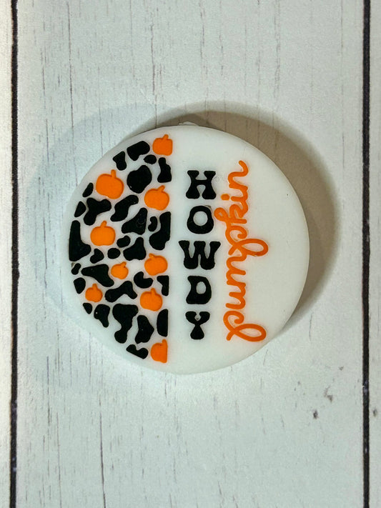 "Howdy Pumpkin" Focal Bead