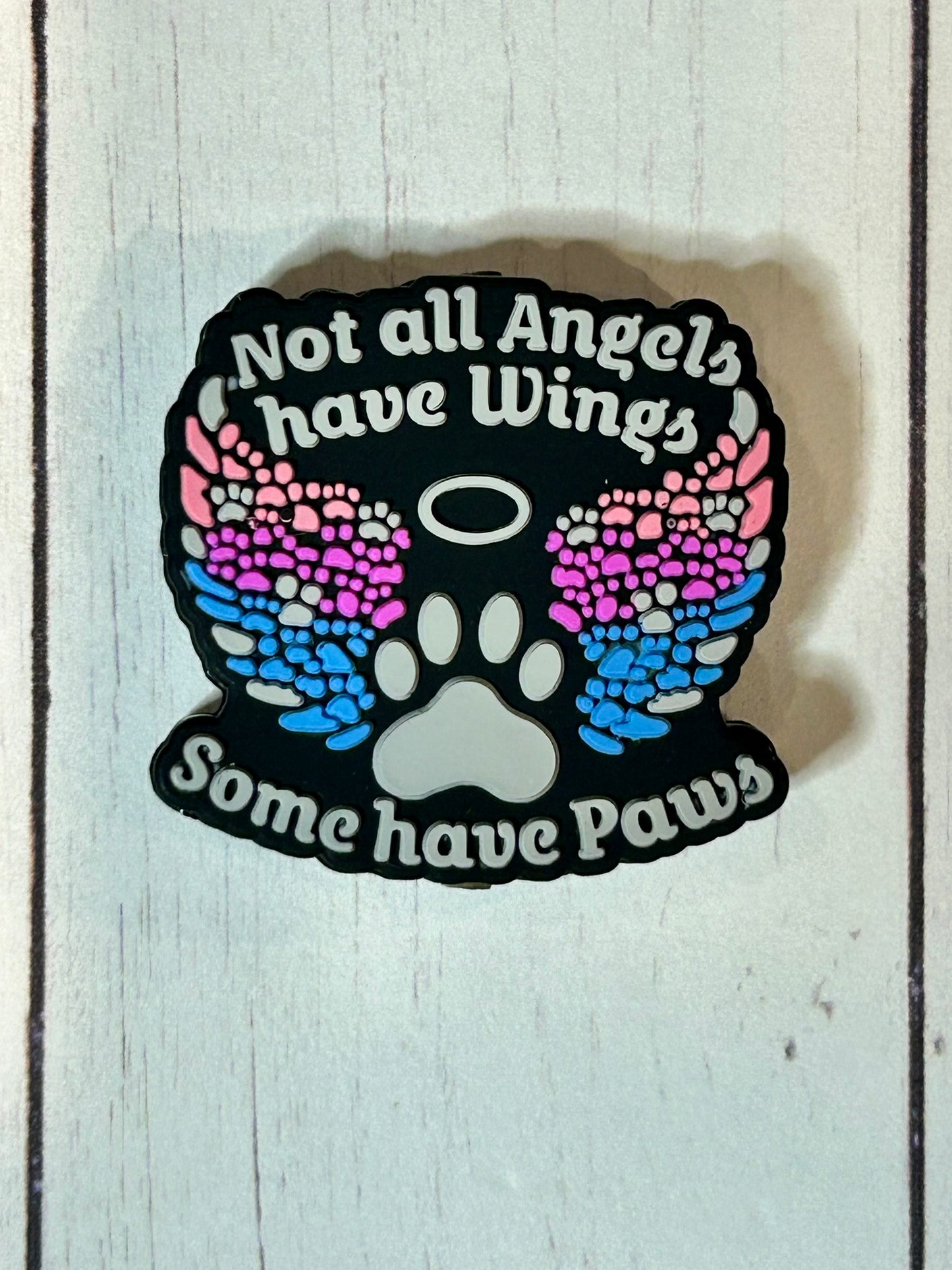 "Not All Angels Have Wings, Some Have Paws" Focal Bead