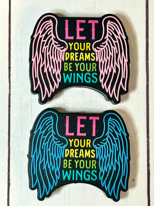 "Let Your Dreams Be Your Wings" Focal Bead