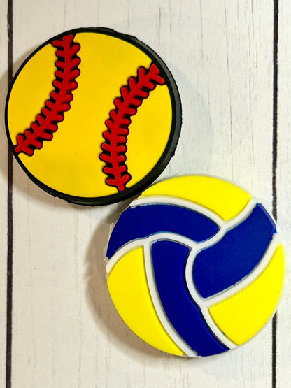 Softball Ball Focal Bead