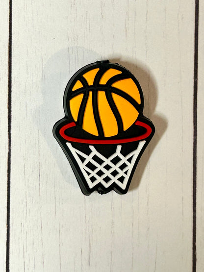 Basketball Bow Focal Bead