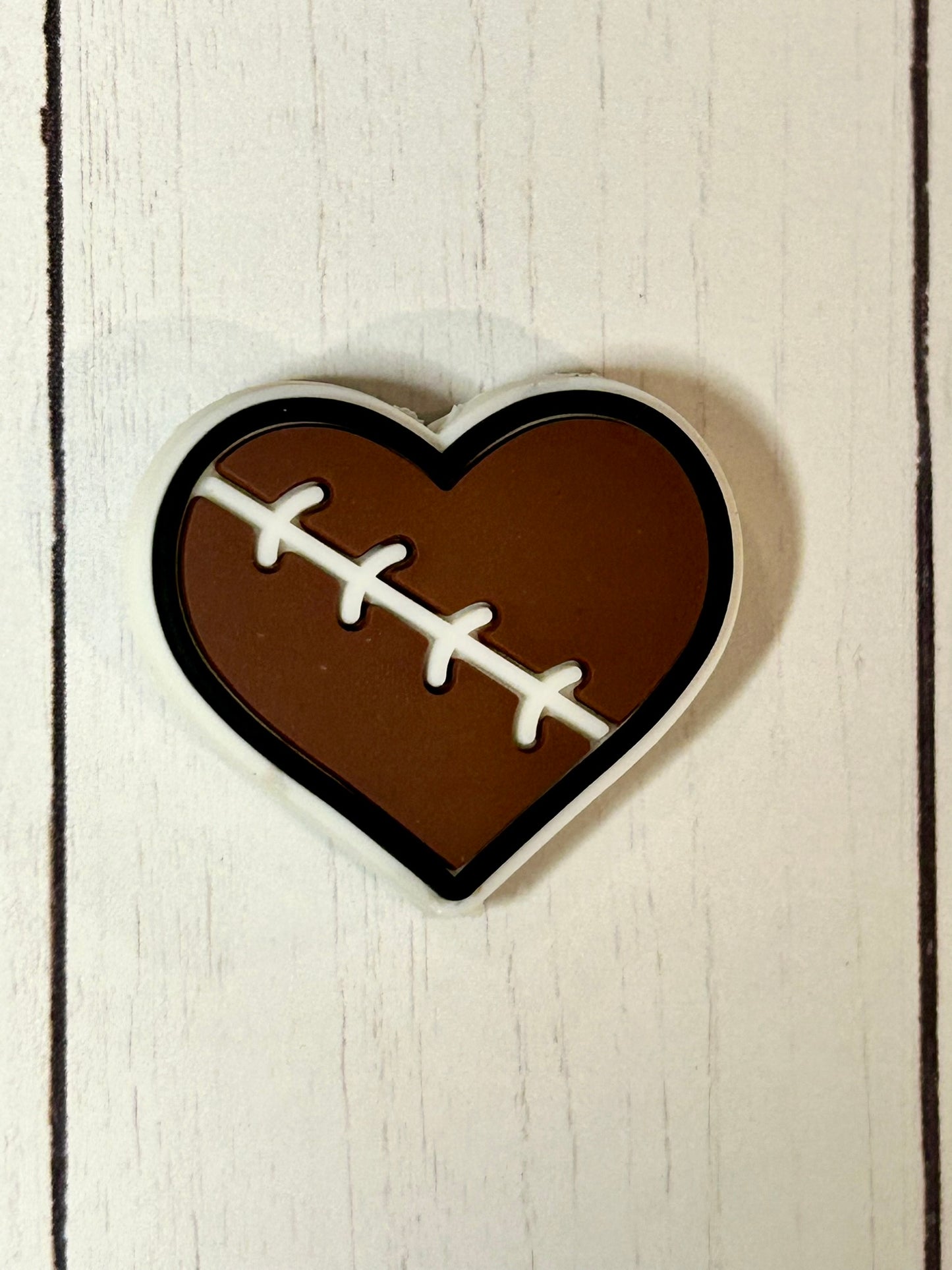 Football Bow Focal Bead