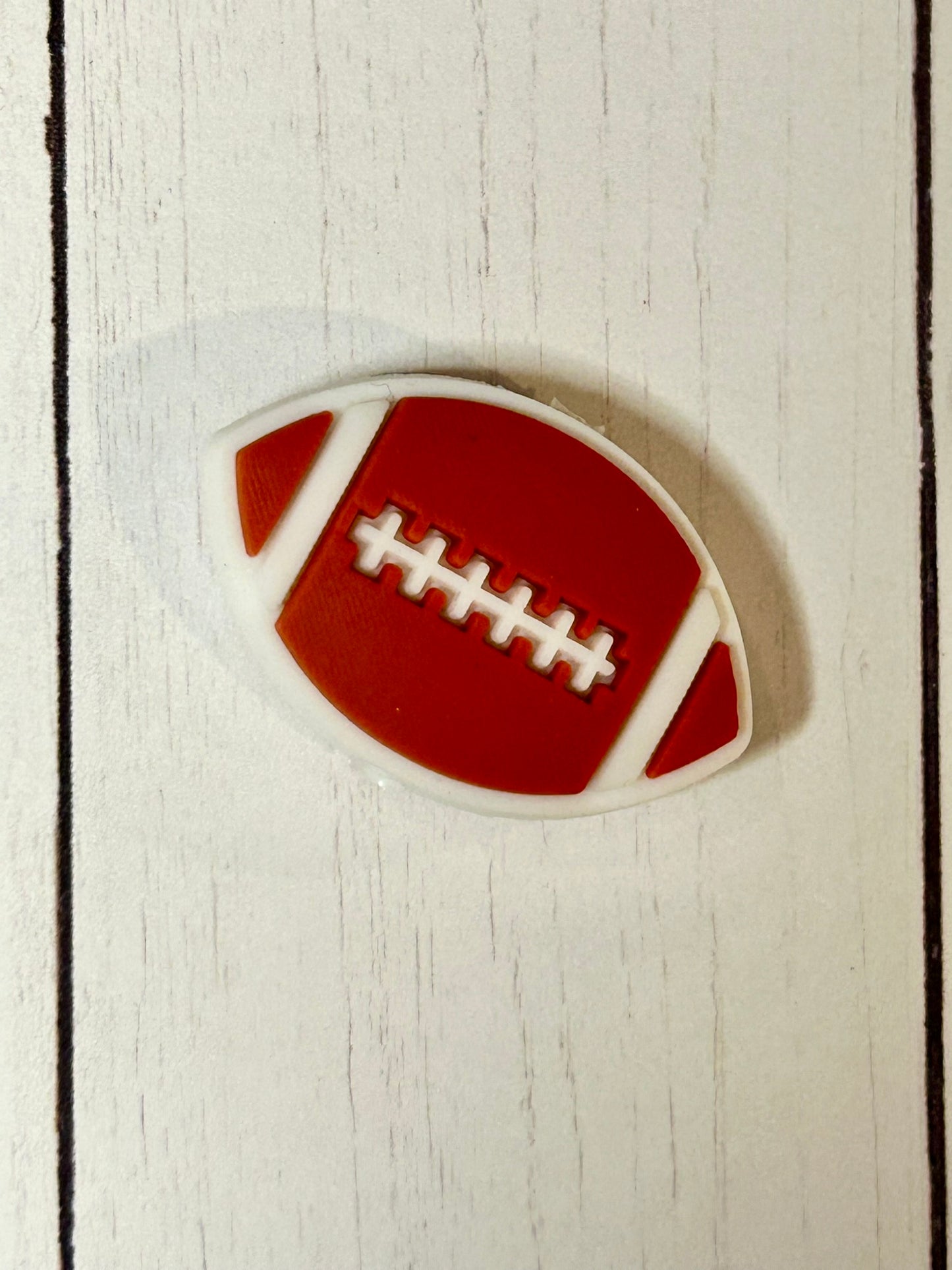 Football Bow Focal Bead